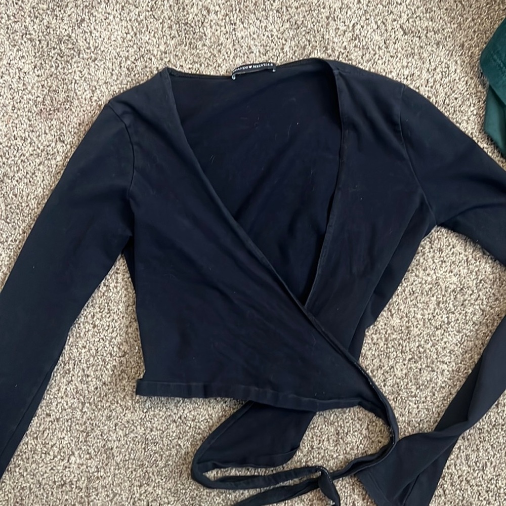 brandy melville wrap top